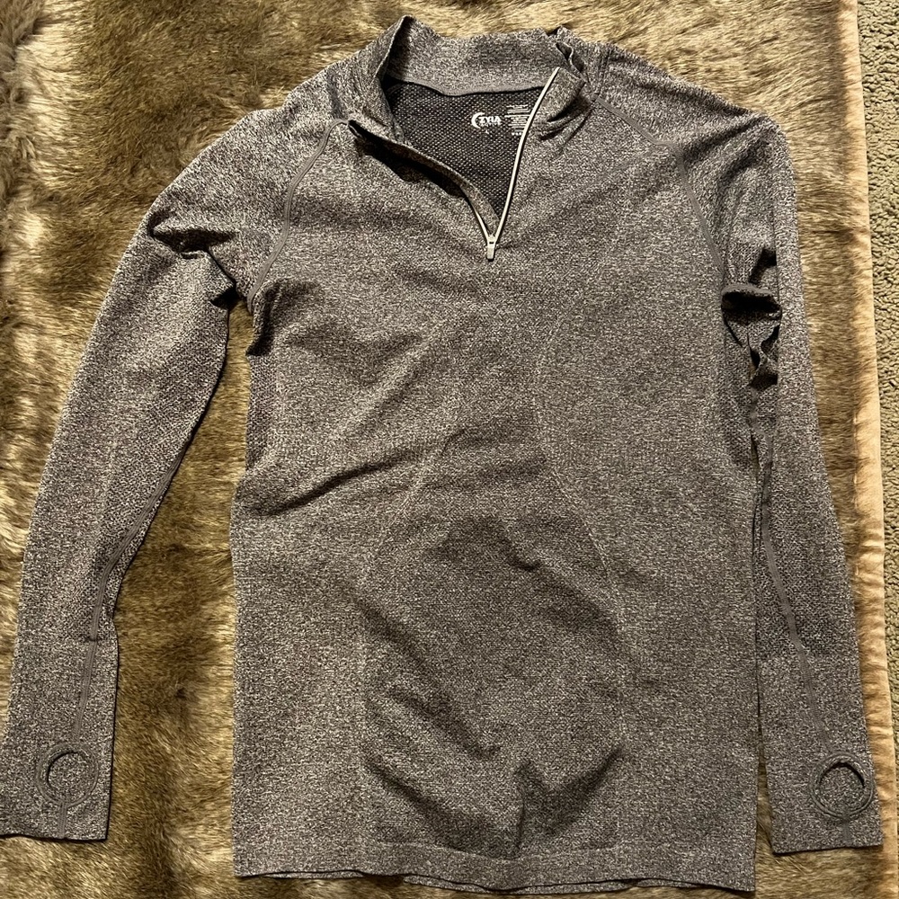 Womens Large Grey Zyia Performance Long Sleeve